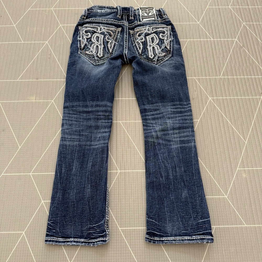 Rock Revival Men's Jeans Size 25 Ziggy Slim Bootcut 26.5" Inseam - Picture 2 of 10